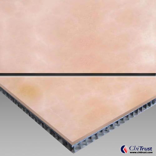 Rose Onyx-Aluminum Honeycomb Laminated Panel